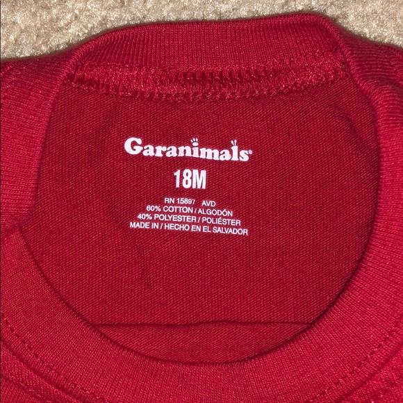 Red pocket long sleeve for BOYS - Picture 3 of 3